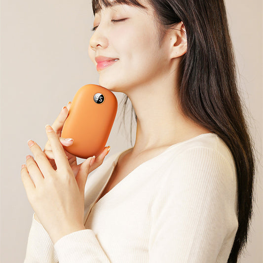 Portable Two-in-one Hand Warmer USB Rechargeable Device.