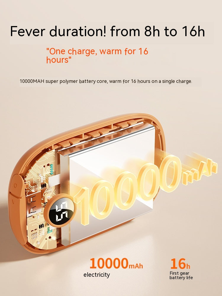 Portable Two-in-one Hand Warmer USB Rechargeable Device.